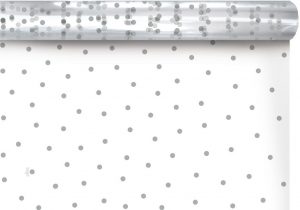 CELOFÁN DOTS 0,80/10 m silver