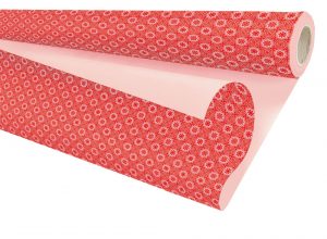 CERAMIC red/light pink, rola 0,79x10 m, polypro