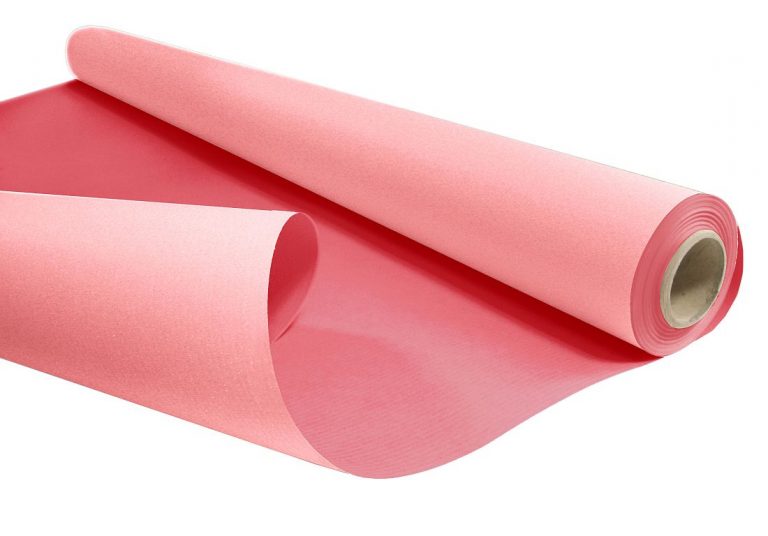 KRAFT PAPIER 0,79×10 m, 60 g/m2 baby pink/pink