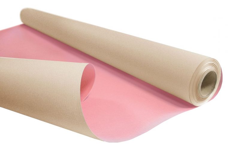 KRAFT PAPIER 0,79×10 m, 60 g/m2 pastel beige/pastel pink