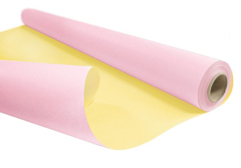 KRAFT PAPIER 0,79×10 m, 60 g/m2 pastel pink/pastel yellow