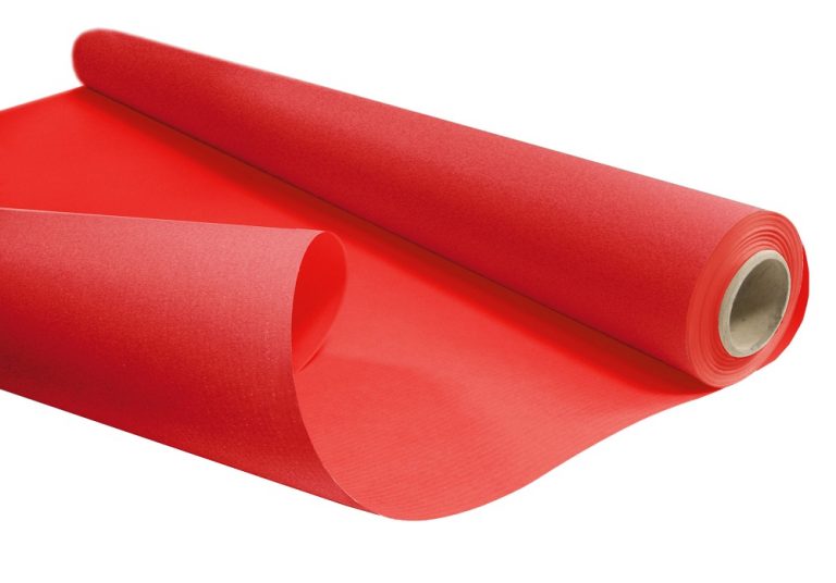 KRAFT PAPIER 0,79x10 m, 60 g/m2 red/red