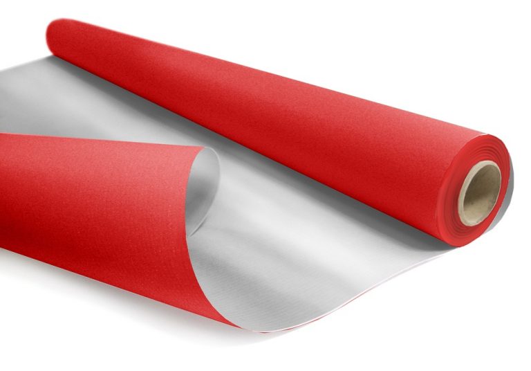 KRAFT PAPIER METALIC 0,79x10 m, 60 g/m2 red/silver