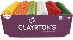 MANCHETTE CLAYRBOX 6 farieb/box 12,5 cm - papierová skládaná manžeta
