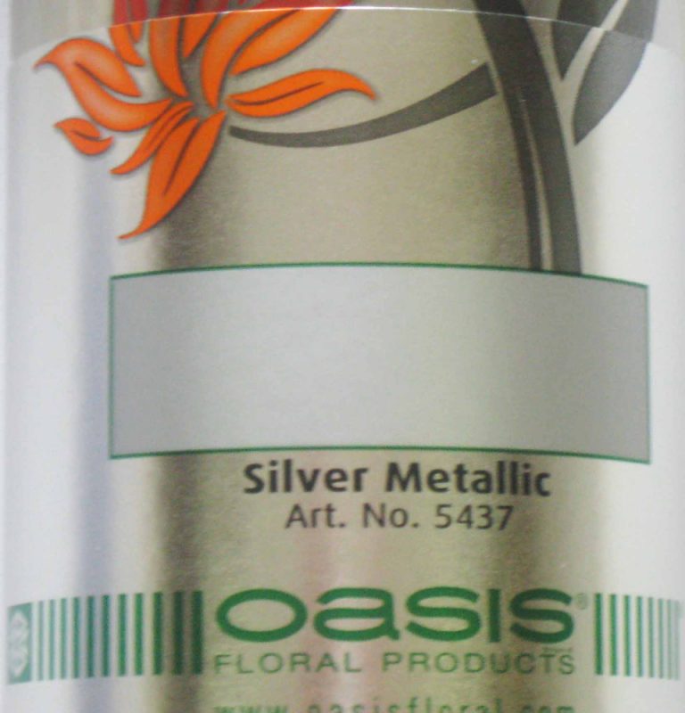OASIS® Metalic farba v spreji 400 ml strieborná
