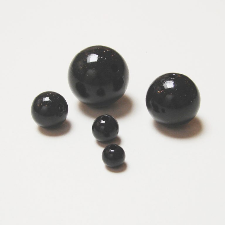 OASIS® PERLY dekoračné 10mm, čierne (120ks)