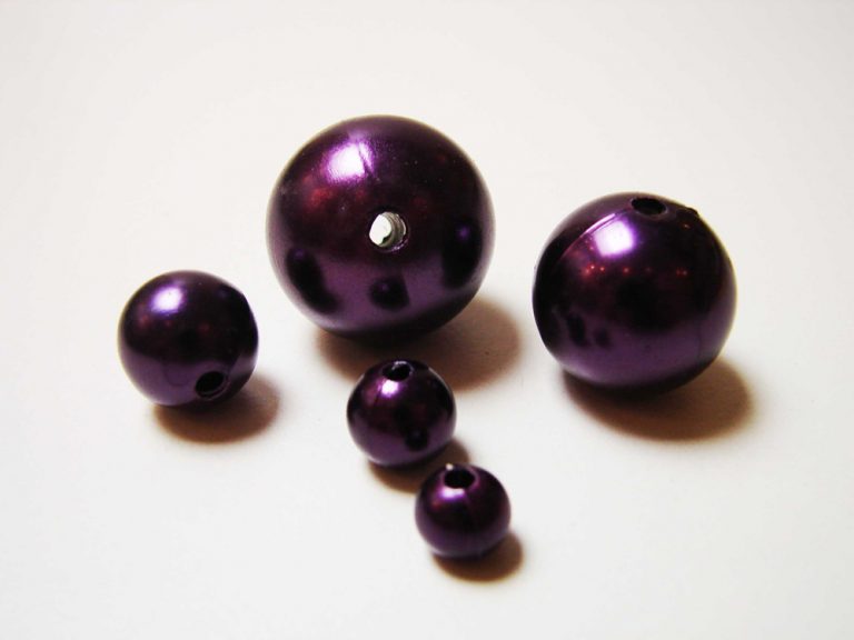 OASIS® PERLY dekoračné 10mm, tmavo fialové (120ks)