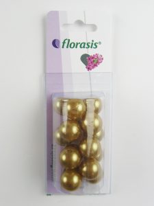 OASIS® PERLY dekoračné 14mm, zlaté (16ks)