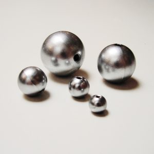 OASIS® PERLY dekoračné 14mm, strieborné (72ks)