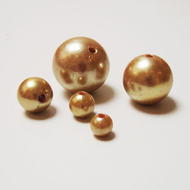 OASIS® PERLY dekoračné 14 mm, zlaté (72ks)