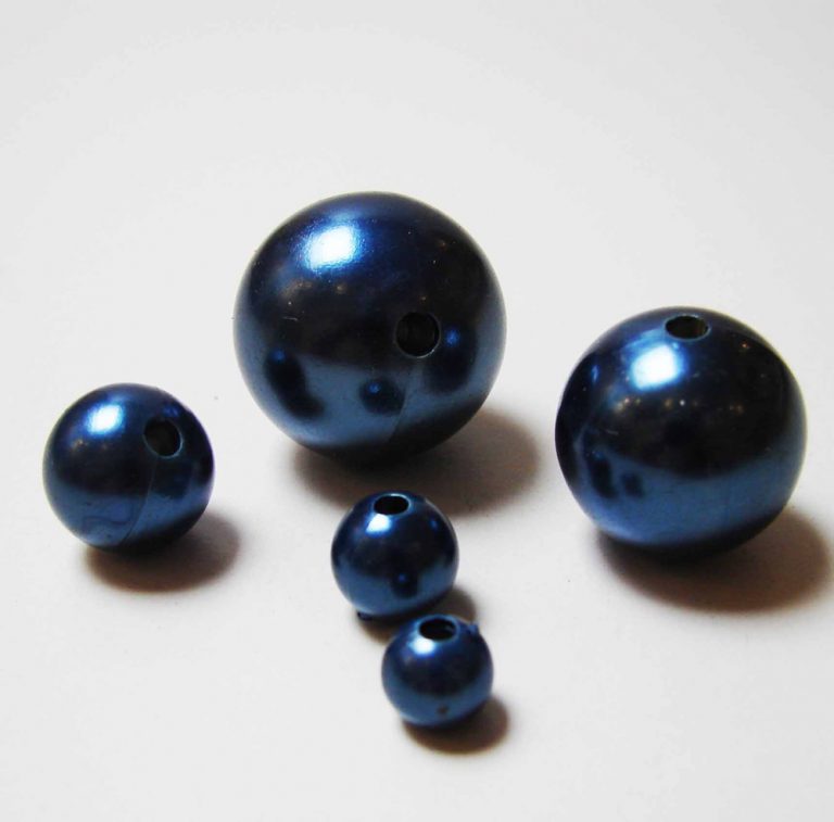 OASIS® PERLY dekoračné 20 mm, modré (36ks)