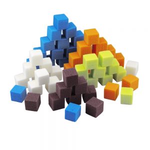 OASIS® RAINBOW® kocky 2x2x2 cm, 300 kusov