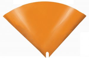 (-50%)MOONSHAPE BQ orange, metal 35x35 cm celofán mat