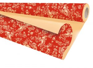 INFLUENCE red/mandarine, rola 0,79x10 m, polypro