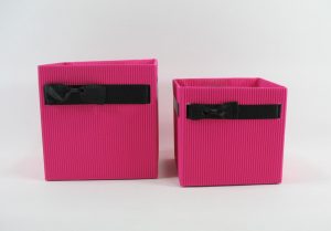SIMPLY S fuchsia, skládacia papierová dóza