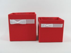 SIMPLY S red, skládacia papierová dóza