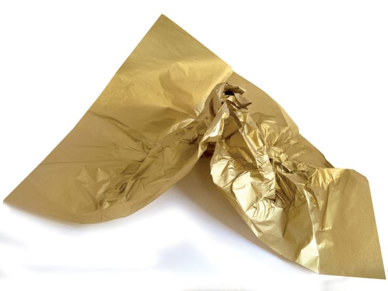 SIRIUS METAL - GOLD, hodvábný papier 75x50 cm, bal.25 ks