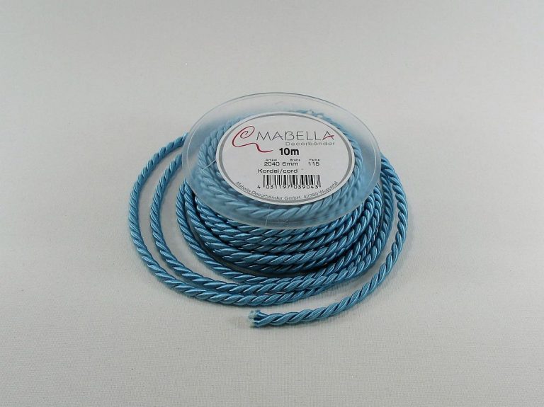 STUHA CORD 6 mm/10 m tyrkysová