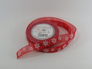 STUHA SKADI 25 mm/20 m červená s potlačou