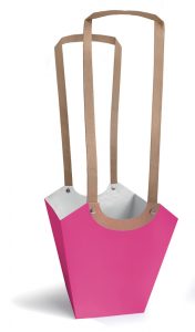 Taška AQUA S FUCHSIA papierová, zvnútra laminovaná