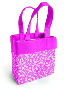 (-30%)Taška DANDY M FUCHSIA - látková s polybagom fuchsia
