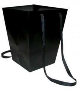 TAŠKA ELEGANT S black papierová, laminovaná zvonka aj zvnútra