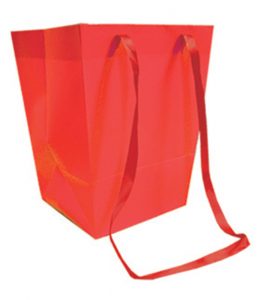 Taška ELEGANT S red papierová, laminovaná zvonka aj zvnútra