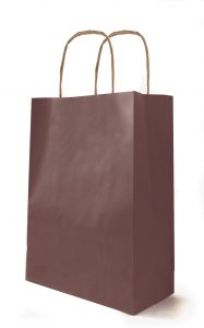 (-30%)Taška KRAFT M natural/choco 230x120x300 mm papierová