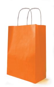 (-30%)TAŠKA KRAFT S oranžová 180x80x220 mm papierová