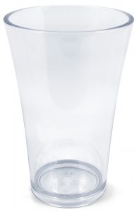 VAZA FIZZY T35, plastová číra, výška 35 cm