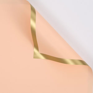POLYPRO MAT GOLD RIM 60/60CM SALMONE