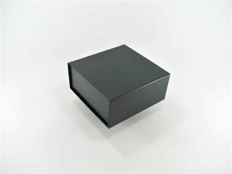 LUX BOX LEATHER BLACK 15,2x15,2x7cm