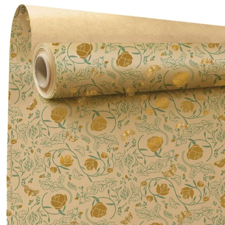 KRAFT PAPIER NATURAL 0,79x40m, 60g/m² ENCHANTÉE GOLD