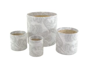 FLOWER BOX  8/10 - dekor BELVEDERE FLORAL SILVER