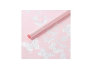 CELOFÁN MAT BUTTERFLY PINK 60/60 CM