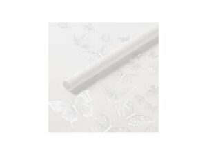 CELOFÁN MAT BUTTERFLY WHITE 60/60 CM