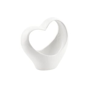 ČREPNÍK HEART OPENED WHITE 150x75x150 MM