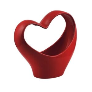 ČREPNÍK HEART OPENED RED 110x65x115 MM