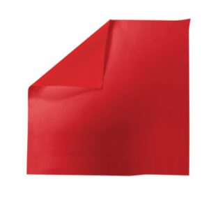 CARRE OPALINE MAT RED 70x70 CM