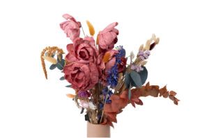 SOLA PEONY SPRAY 5 FLOWERS LIGHT PINK 55 CM
