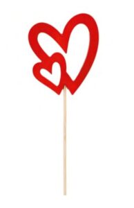 ZAPICHOVAČKA DOUBLEHEART RED 8x50 CM