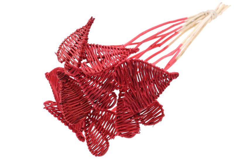 ZAPICHOVAČKA RATAN HEART RED 8×50 CM