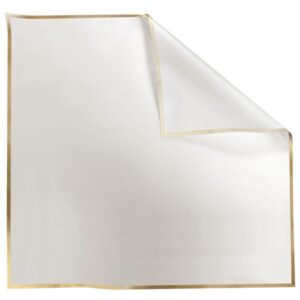LISERE GOLD CELOFÁN MAT WHITE 70x70 CM