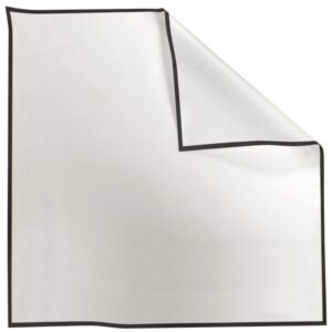 LISERE BLACK CELOFÁN MAT WHITE 70x70 CM